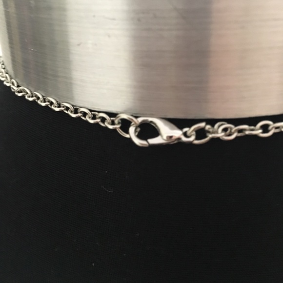 Blue dragonfly pendant with crystals - Picture 4 of 7